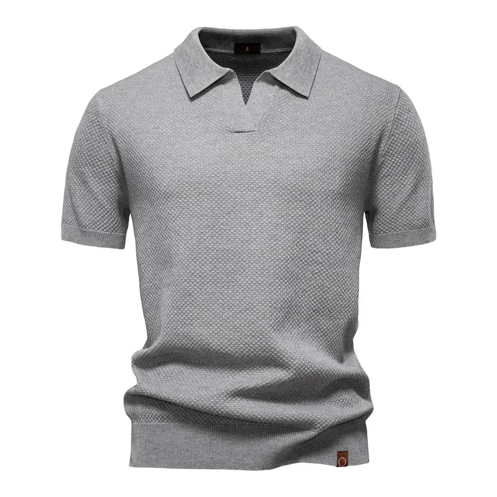 Summer High Quality Pineapple Pattern Polo Shirt Men Business Seagull Collar Men's Short Sleeve Sweater Polo