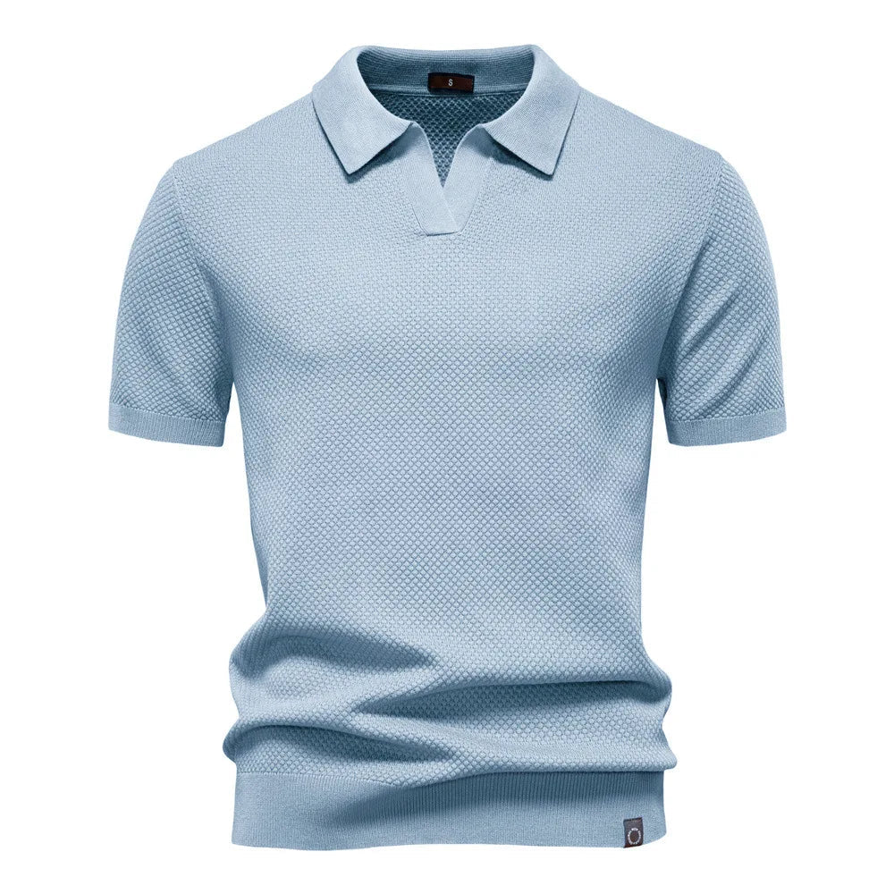 Summer High Quality Pineapple Pattern Polo Shirt Men Business Seagull Collar Men's Short Sleeve Sweater Polo