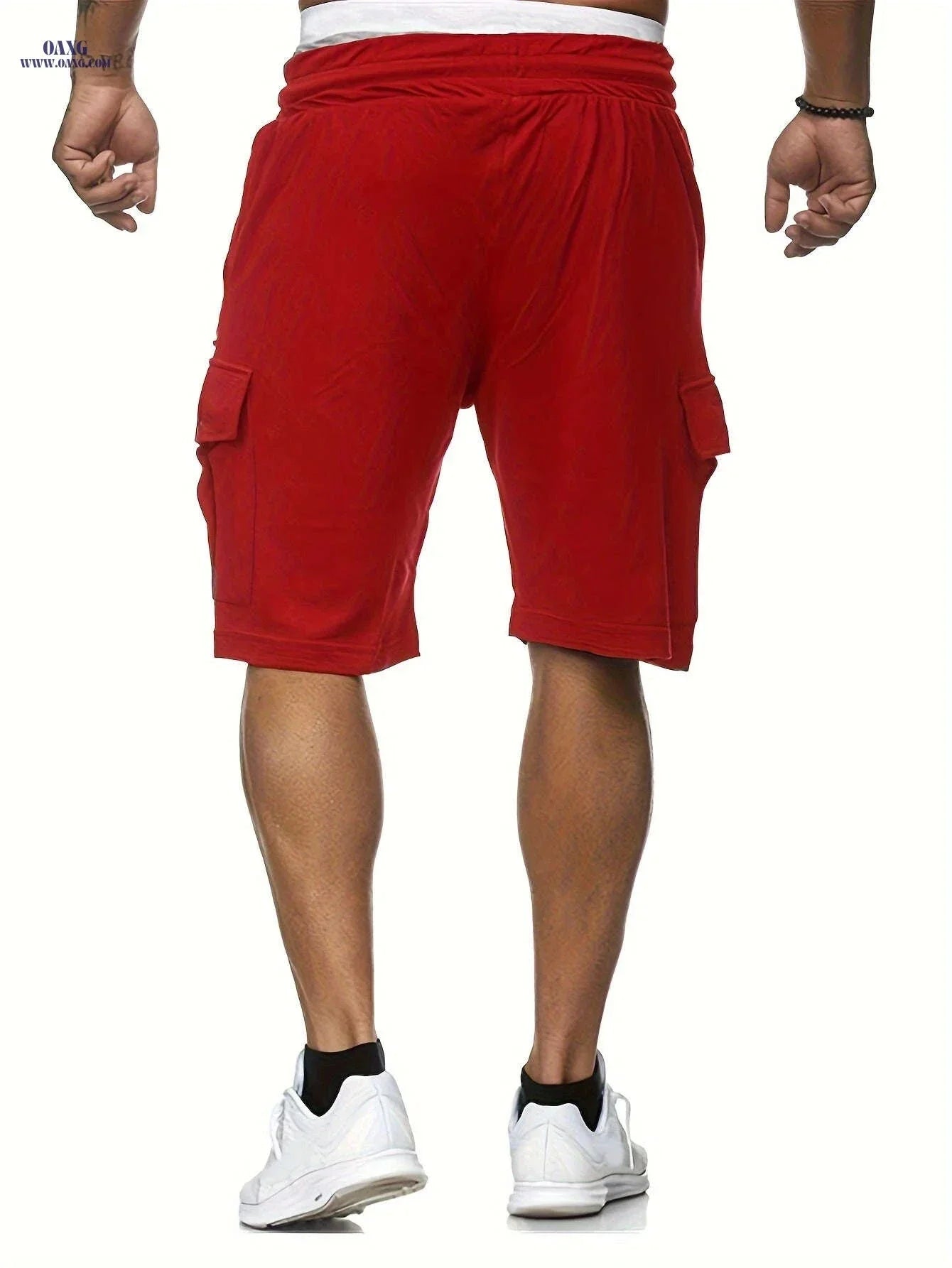 Summer Men's Casual Shorts - Striped Athletic Fit with Pockets