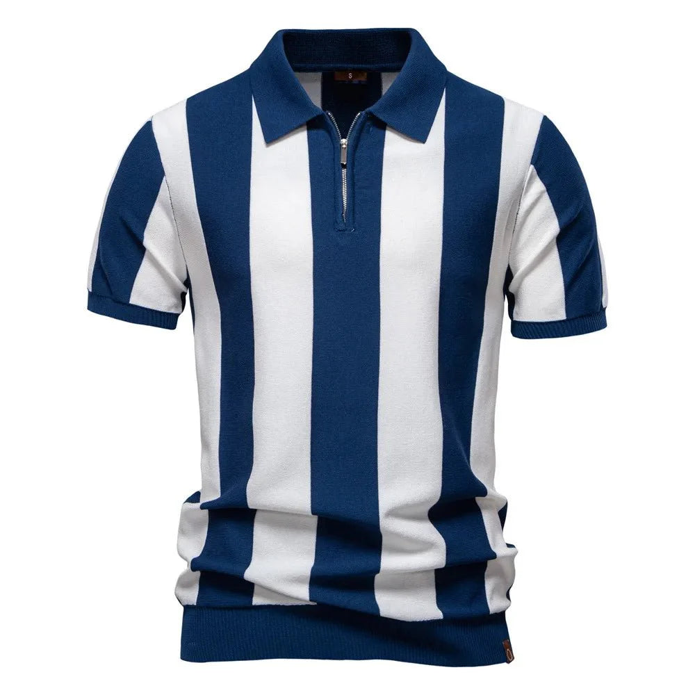 Summer New Breathable Fleece Lapel Short Sleeve Solid Men's for Shirt