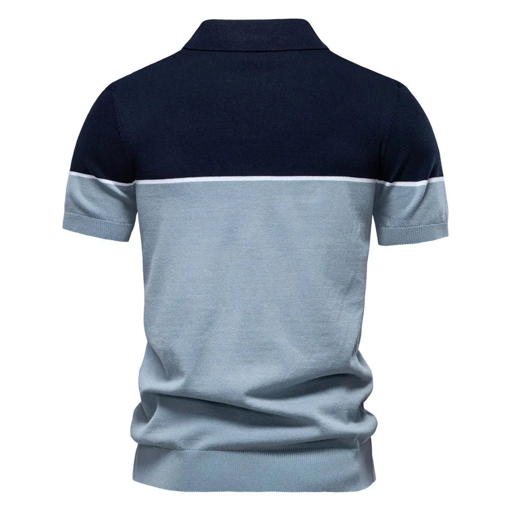 Summer New Men's Short Sleeve Jersey Solid Blank Anti-Pilling Casual for Shirt