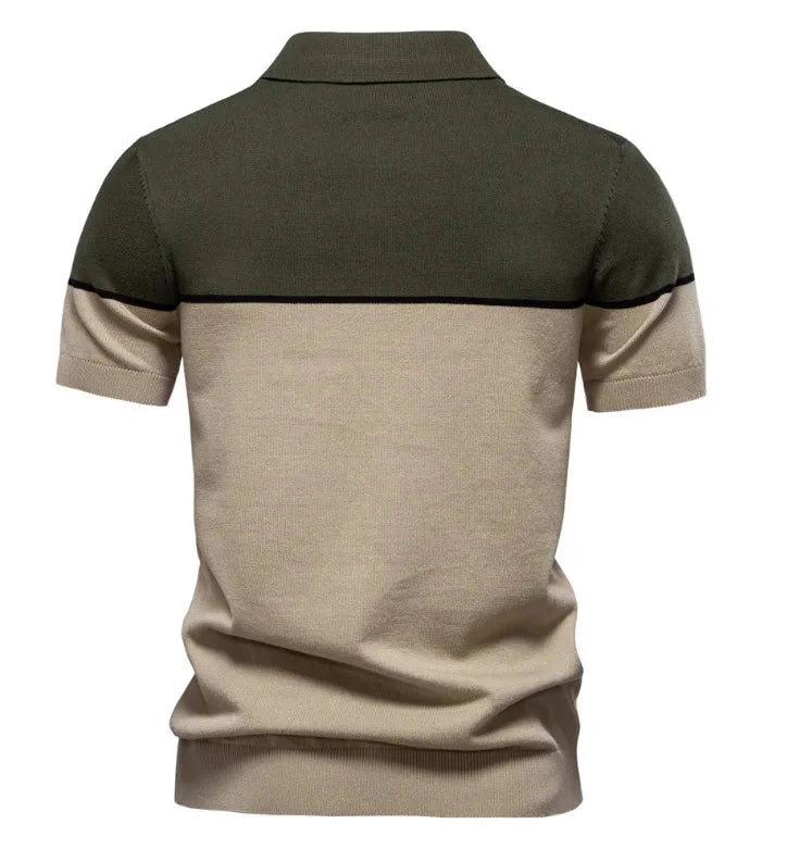Summer New Men's Short Sleeve Jersey Solid Blank Anti-Pilling Casual for Shirt