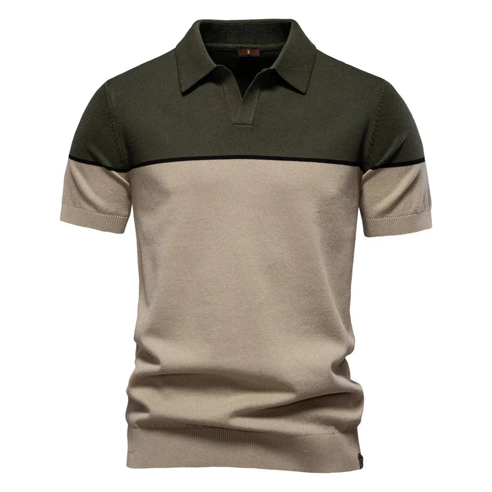 Summer New Men's Short Sleeve Jersey Solid Blank Anti-Pilling Casual for Shirt