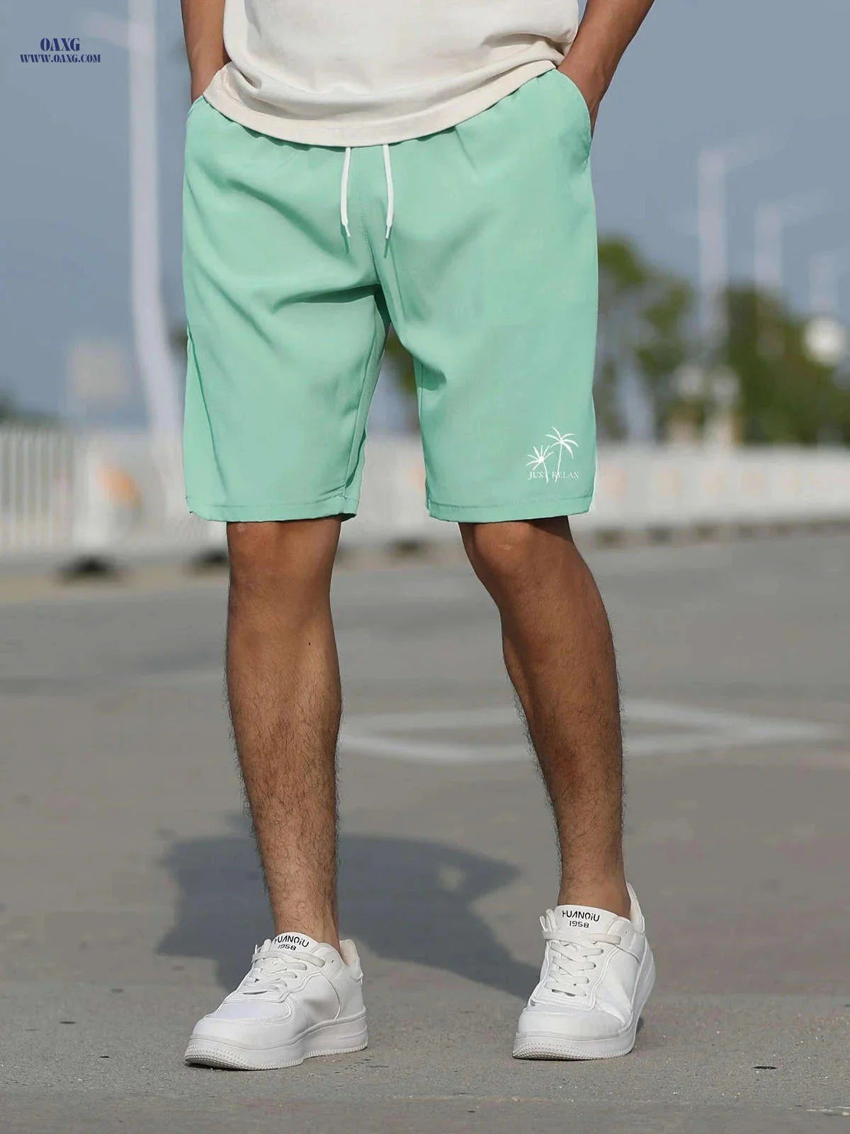 Summer Printed Knee-Length Pants - Men's Versatile Slim-Fit Shorts