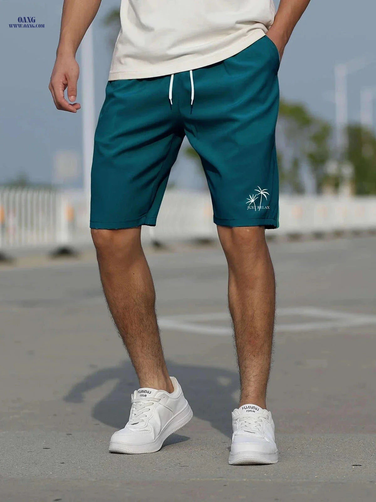 Summer Printed Knee-Length Pants - Men's Versatile Slim-Fit Shorts