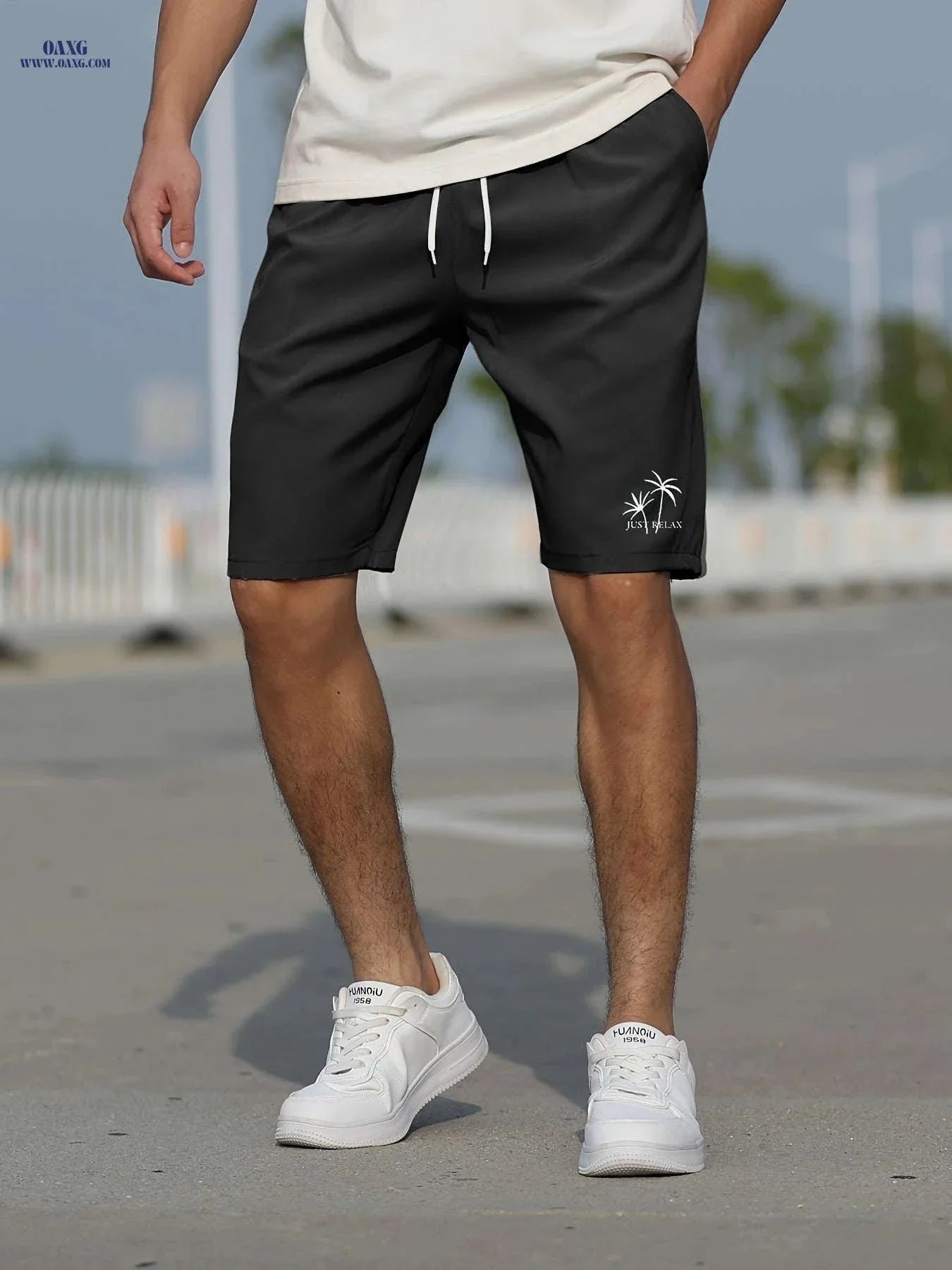 Summer Printed Knee-Length Pants - Men's Versatile Slim-Fit Shorts