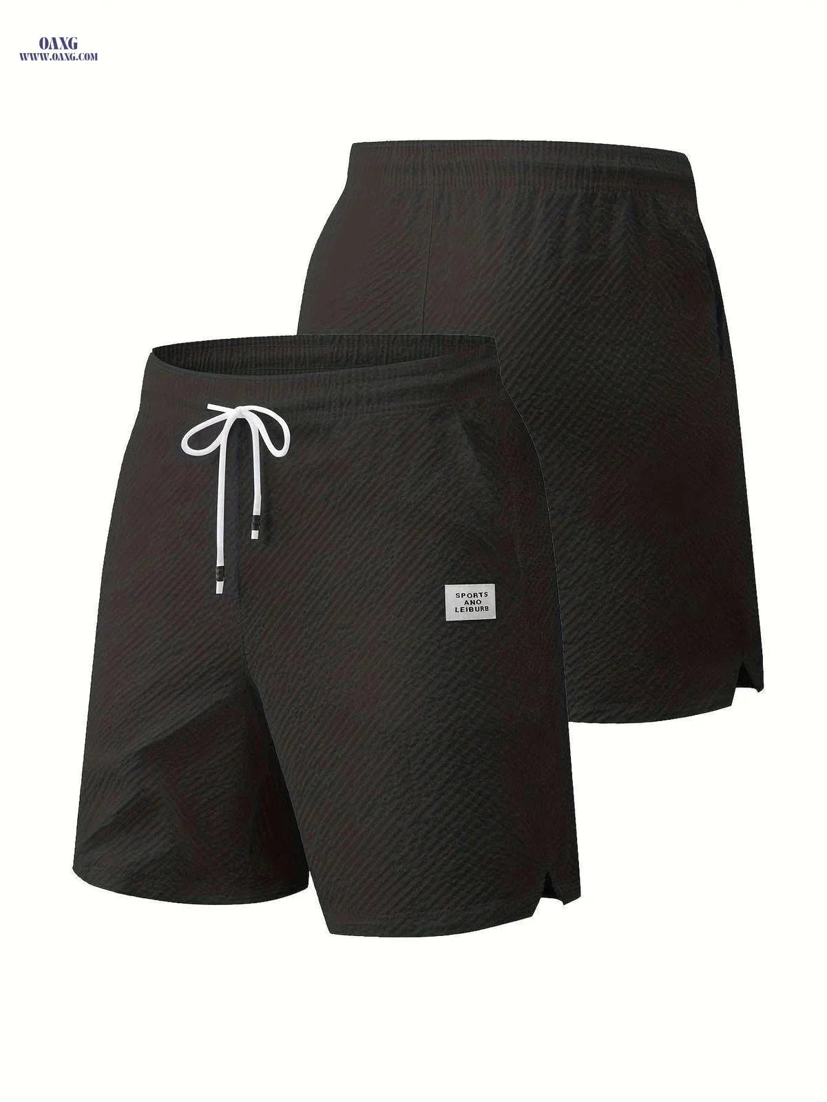 Textured Men's Casual Shorts - Lightweight, Breathable Beach Pants