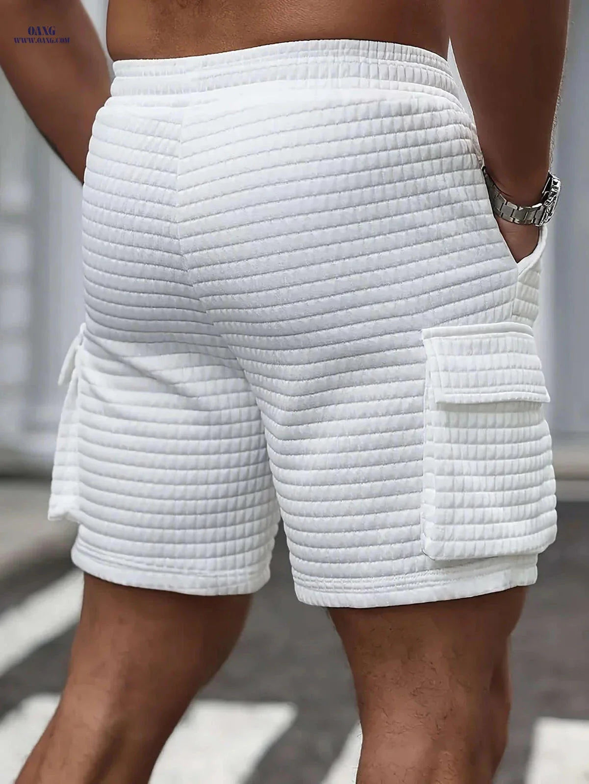 Waffger Men's Multi-Pocket Work Shorts - Casual Golf & Outdoor Fit